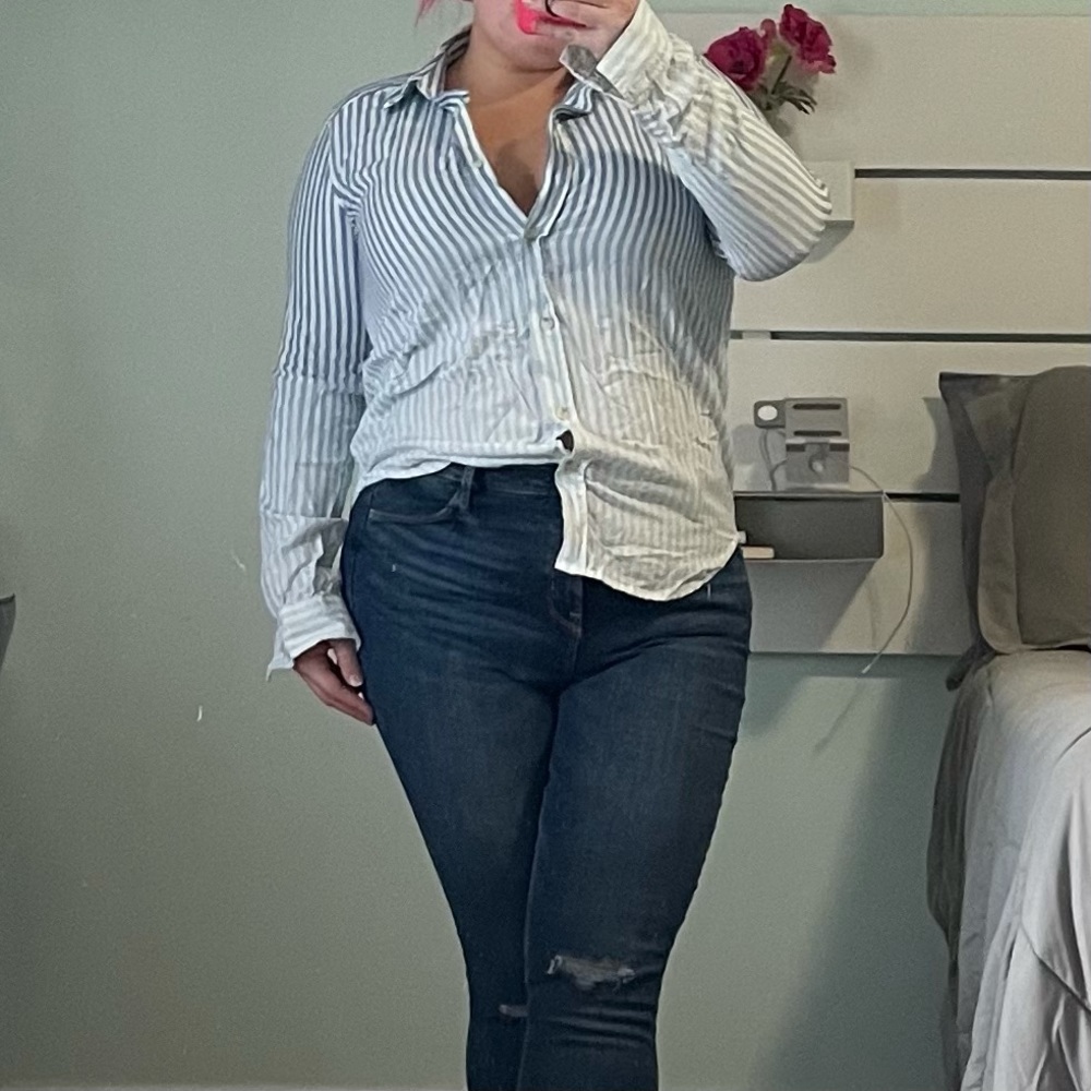 Ombré boyfriend button down